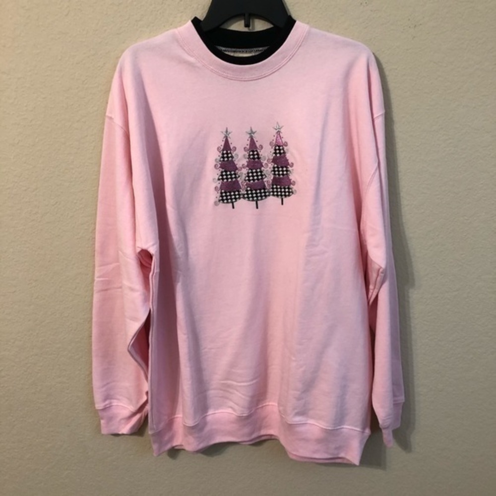 Mccc Sportswear Christmas Trees Sweatshirt NWT
